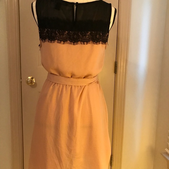 Forever 21 dress blush with black lace. Medium - Picture 4 of 4